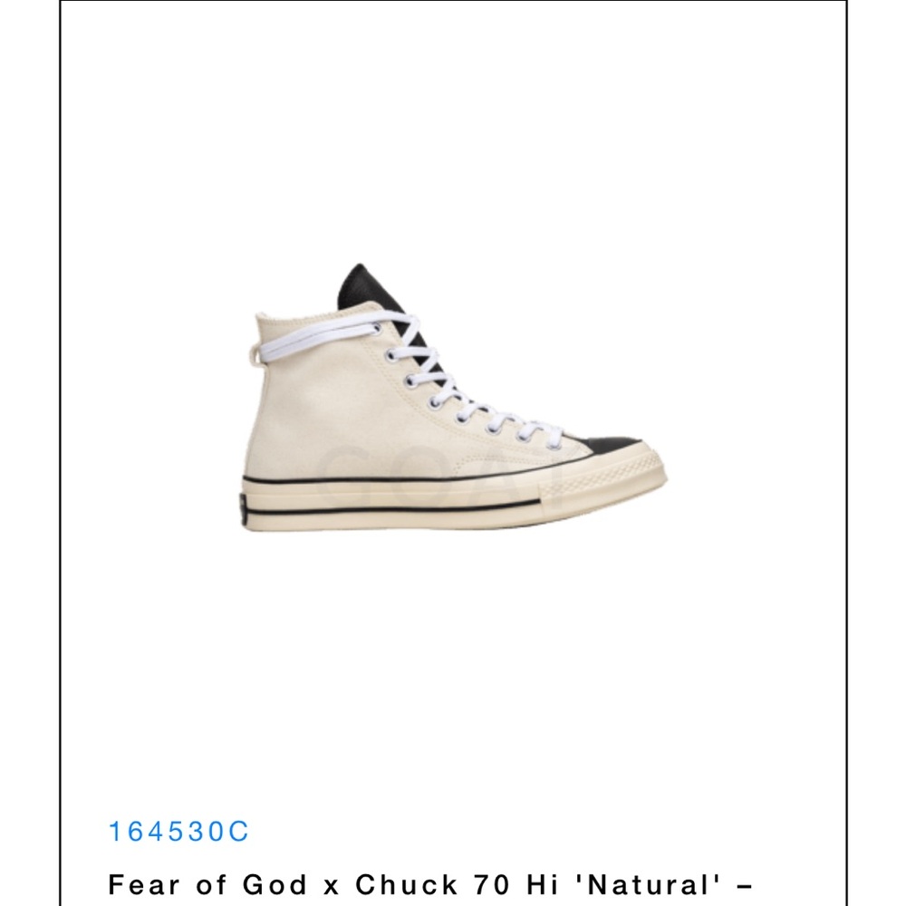 Fear of God x Chuck 70 Hi 'Natural' Sneakers